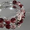 [Sueño Tostado Escarlata] Pulsera de Corona Rojo Oscuro Temperamento de Nicho Serie Rojo Oscuro Pulsera Joker de Temperamento Blanco