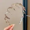 Diadema de verano con diseño texturizado para mujer, accesorio para el cabello de corona alta para uso diario, diadema de lujo de alta gama con dientes para mujer