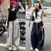 Pantalones Deportivos Rayados de Verano Finos con Bordado de Letras Secado Rápido 2026 Nuevo Cintura Alta Adelgazantes Moda Callejera Americana