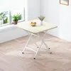 Mesa de comedor plegable, mesa de comedor simple y portátil para uso doméstico, apartamento de alquiler, apartamento pequeño, mesa de comedor cuadrada minimalista