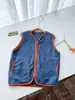 Chaleco de forro polar para niños para primavera y otoño, unisex, diseño de bloques de color, con cremallera, cálido, para niños mayores, forrado de forro polar, estilo 2833