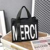 Nova Bolsa de Mão de Grande Capacidade Estilo Preguiçoso Bolsa de Ombro Estudante Estilo K Aberta para Trabalho