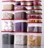 Conjunto de Recipientes Plásticos de Grau Alimentício para Armazenamento de Alimentos, Caixa Selada Hermeticamente, Seguro para Micro-ondas, Organizador de Frutas para Geladeira, Lancheira Bento Portátil