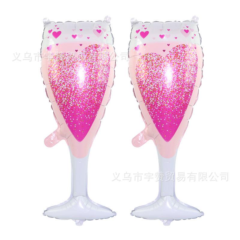 闪粉爱心酒杯主图