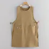 Delantal de cocina simple, largo, resistente al agua, talla grande, para uso doméstico, ropa de trabajo para adultos de cafetería, con tirantes de amarre