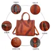 Bolso de Cuero Genuino Personalizado para Mujer, Bolso de Mano de Piel de Vaca de Primera Capa, Bolso Tote Grande de Alta Capacidad para Viajes Diarios, Bolso de Hombro para Debajo del Brazo de Mujer, Hecho a Medida