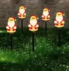 Luz Solar de Caña para el Suelo con Atmósfera Navideña, Luz para Patio Exterior, Decoración de Paisaje Impermeable, Luz LED