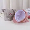 Chapéu Boina Xadrez com Orelhas de Gato Bordadas Fofo para Mulheres, Chapéu Octogonal Fresco Versátil para Primavera e Verão Que Faz o Rosto Parecer Menor, Moderno