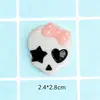 Novo Halloween Vampiro Fantasma Abóbora Morcego Resina DIY Grampo de Cabelo Tiara Anel Acessórios de Halloween