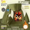 Jaqueta de outono para meninos do Sonic the Hedgehog, roupa de outono para crianças mais velhas, jaqueta corta-vento com forro de fleece, moderna