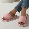 Chinelos Femininos Estilo Chanel para Casa, Chinelos de Linho, Abertos na Ponta, Para Todas as Estações, Chinelos Japoneses para Casa para Casais, Chinelos de Verão de Alta Qualidade