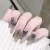 Novas Unhas Usáveis Estilo Ins de Verão, Adesivos de Unhas Pura Desejo, Efeito Clareador, Peças de Unha Removíveis, Estilos Longos e Curtos, Peças de Unha Prontas