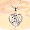 Dulce y Creativo Colgante en Forma de Corazón Regalo para Novia, Fresco Diseño Estilo Coreano