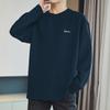 Camiseta de Manga Larga para Hombre de Algodón Puro Pesado Estilo Americano 260g Modelo Nuevo 100% Algodón Oversize Capa Base Camisa de Otoño