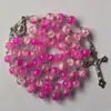 Colar Rosário com Contas Vermelhas Rachadas de 8mm 62036869