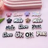 Placa de Letras em Acrílico Estrela de Cinco Pontas Acessórios DIY Cola de Creme Capa de Celular Ímã de Geladeira Pinos de Cabelo Joias Materiais para Roupas