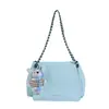 Bolso tejido para mujer, gran capacidad, nuevo modelo 2026, bolso cruzado versátil casual con cadena, adecuado para la escuela y el trabajo, bolso tote