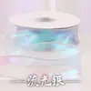 Fita de Renda Colorida com Cauda de Peixe, Flor para Embalagem, Ramo de Fio Spray, Laço para Buquê, Fita Decorativa para Bolo