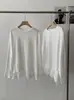 Camiseta de Manga Larga con Empalme de Encaje en el Dobladillo Omalai para Mujer Otoño e Invierno Nueva Camisa Base Suelta Top Interior Moderno 5764