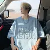 Verano 2026 Nueva Camiseta Casual de Moda Versátil para Hombre con Marca de Moda en Relieve Camiseta de Manga Corta Camiseta de Media Manga para Pareja