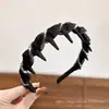 Diadema de estilo de cabello para la frente de caña alta 2026, versátil con dientes para un agarre antideslizante, diadema para lavarse la cara, colección de accesorios para el cabello para mujeres