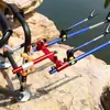 Soporte de batería universal ajustable aleación de aluminio magnesio soporte ajustable para doble batería caja de pesca silla de pesca soporte para caña doble