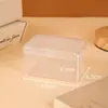 Caja Rectangular de Plástico PP Caja de Joyería Tapa abatible integrada Organizador de Escritorio Caja para Piezas Empaque de Medicamentos Caja de Almacenamiento