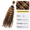 Cabelo Cru Onda Profunda Cabelo Real Cabelo para Aplique Pacote de Cabelo Real Peruca Real Cabelo Humano para Tranças