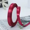 Cinta de satén de 1,2 cm, 22 m, cinta de poliéster para lazos, para envolver regalos de flores, cinta para pasteles de boda, hecho a mano