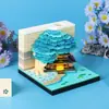 Casa del Árbol Compañero Escultura de Papel Calendario Altavoz Bluetooth Decoración de Escritorio Bloc de Notas 3D Regalo Cultural Creativo