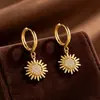 Exquisitos Pendientes de Zirconia, Clips para Orejas para Mujer, Acero Inoxidable, Múltiples Estilos a Elegir, Pendientes Retro Franceses, Suministro Directo de Fábrica