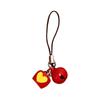 Nueva Cadena Creativa para Teléfono Móvil de Manzana Colgante Llavero de Campanilla Linda Colgante Amor de Niña Manzana Colgante Venta al por Mayor