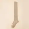 Meias 7/8 para Mulheres no Outono e Inverno Aumentadas com Pelúcia para Aquecimento e Compressão Micro para Emagrecimento Meias Longas Antiderrapantes Pretas Atacado