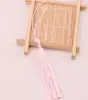 Nudo chino Borla borla marcapáginas abanico ropa borla pequeña colgante diy borla vertical de seda de hielo borla colgante al por mayor