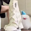 Botas Western Cowboy Femininas 2026 com Solado Grosso Aumentadoras de Altura, Botas Longas Acima do Joelho, Botas de Equitação de Cano Alto