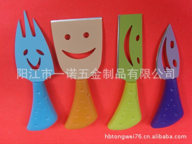 F-003BCB塑料柄奶油刀,奶酪刀,芝士刀,黄油刀,起士刀