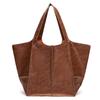 Bolso de hombro vintage de cuero suave con cera de aceite, estilo europeo y americano, de gran capacidad, para actividades transfronterizas, 2024