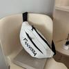 Letras impresas personalizadas nueva casual 2024 nueva moderna deportiva color de contraste un solo hombro bandolera mochila de pecho riñonera