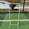 Novo painel de ferro para casamento com moldura retangular, suporte de fundo para decoração de casamento, arco de suporte com moldura quadrada geométrica, portal de flores
