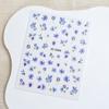 Adesivo de maquiagem de olho de flor seca de gelo pequeno floral meio seco flor flor rosa flor de cerejeira girassol adesivo facial da arte do prego