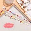 Uñas de los piesWearables para Uñas de los Pies de Verano, Piezas de Uñas Pre-Hechas, Piezas de Uñas Ojo de Gato Arcoíris Aurora Hielo Transparente