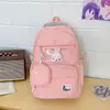 Mochila Escolar para Mujer, Mochila de Gran Capacidad, Rosa, para Niñas, Estudiantes de Secundaria, Estudiantes de Preparatoria, Resistente y Duradera, Mochila Escolar para Estudiantes Universitarios