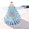 Flor de pavo real de primavera AliExpress ebay nuevo chifón poliéster toalla de playa chal wish borla