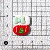 Casa Rosa Navideña de Dibujos Animados Pegamento de Crema Materiales DIY Hechos a Mano Funda Casera para Teléfono Móvil Pasador Joyería Resina Pequeños Accesorios