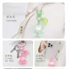 Colgante llavero de oso de resina color caramelo DIY accesorio de regalo cultural y creativo para bolsos, fundas de auriculares y decoraciones