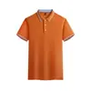 Nova camisa polo com lapela negócio de desenvolvimento empresa empresarial cor sólida uniforme cultural camisa confortável respirável lazer camisa publicitária