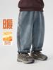 Pantalones vaqueros con forro polar para niño, pantalones de algodón cálidos de invierno para bebé y niño pequeño, pantalones largos gruesos y cálidos para niños, niños