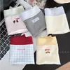 Ropa Interior Femenina Estampada Dulce 10A Antibacteriana Algodón Puro en la Entrepierna 2026 Nuevo Estilo de Cintura Media Sin Costuras Transpirables Boxer Briefs