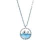 Collar 2025 femenino ballena nacido contigo gama alta femenino color mágico mar azul cadena clavícula serie marina al por mayor