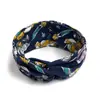 Diadema Bohemio Ins Versátil Elegante Nudo Cruzado Diadema Deportiva de Yoga Estampada Versión Ancha para Mujeres con Coronilla Alta